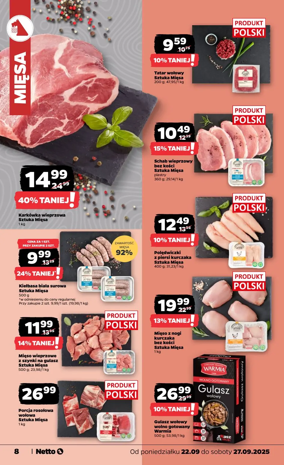 gazetka promocyjna NETTO Tanio i świeżo - Strona 8