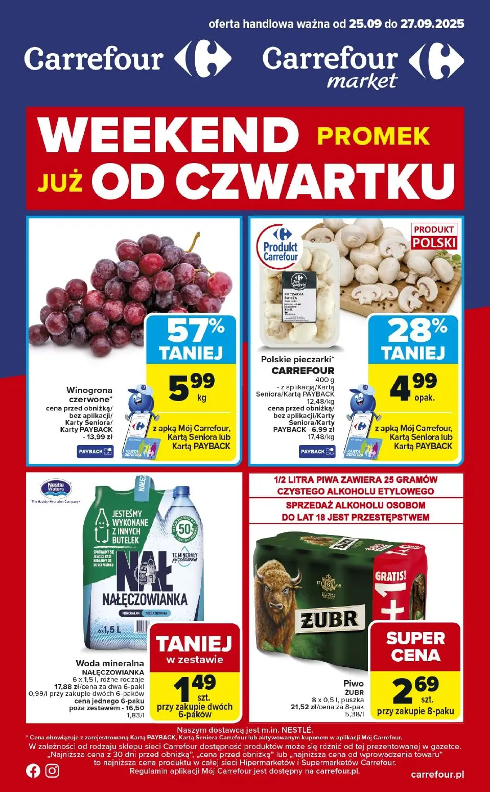 gazetka promocyjna Carrefour Weekend od czwartku - Strona 1