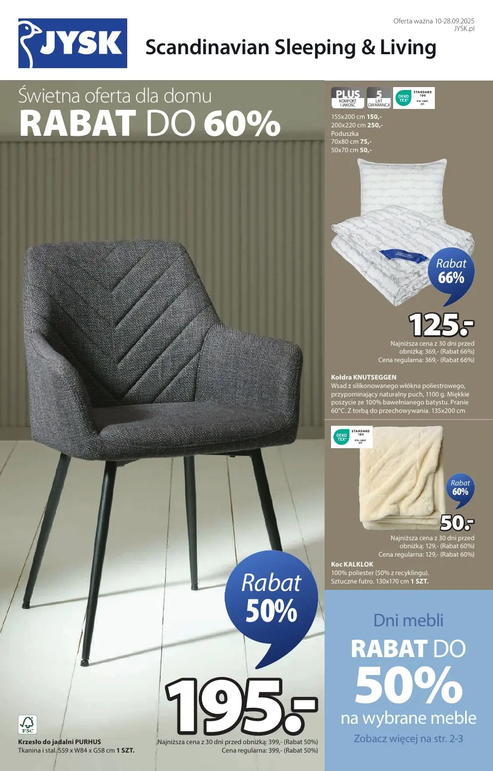gazetka promocyjna JYSK Świetna oferta dla domu - Strona 1