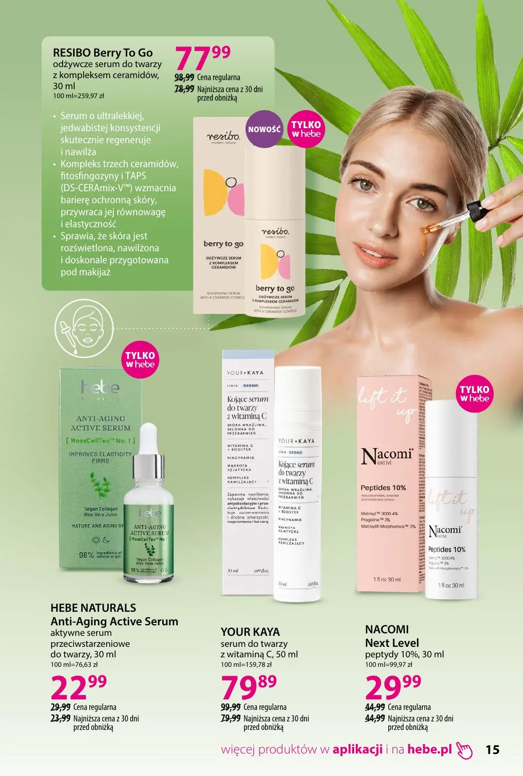 gazetka promocyjna hebe Piękno z natury - Strona 15