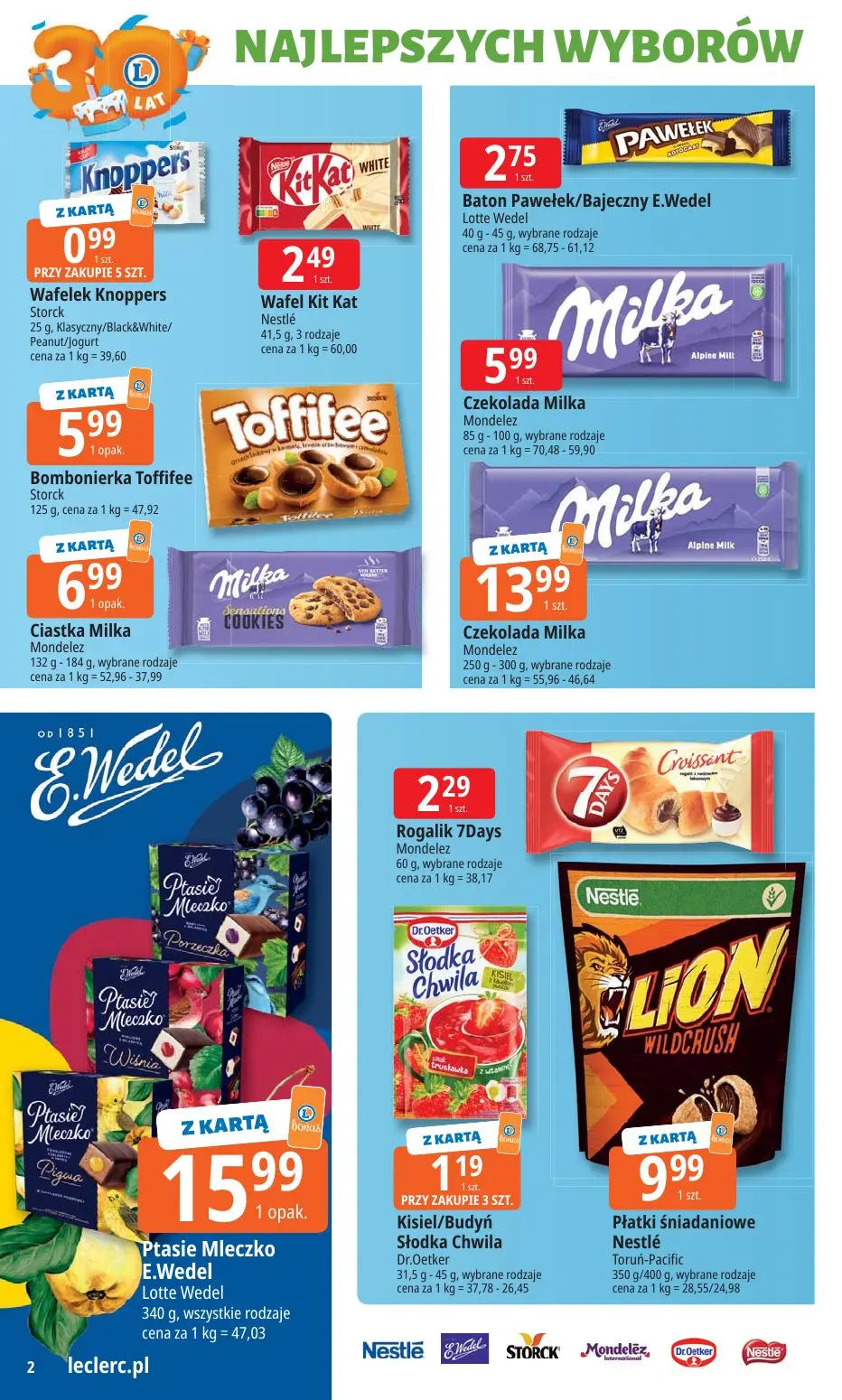 gazetka promocyjna E.Leclerc 30 lat najlepszych wyborów - oferta rozszerzona  - Strona 2