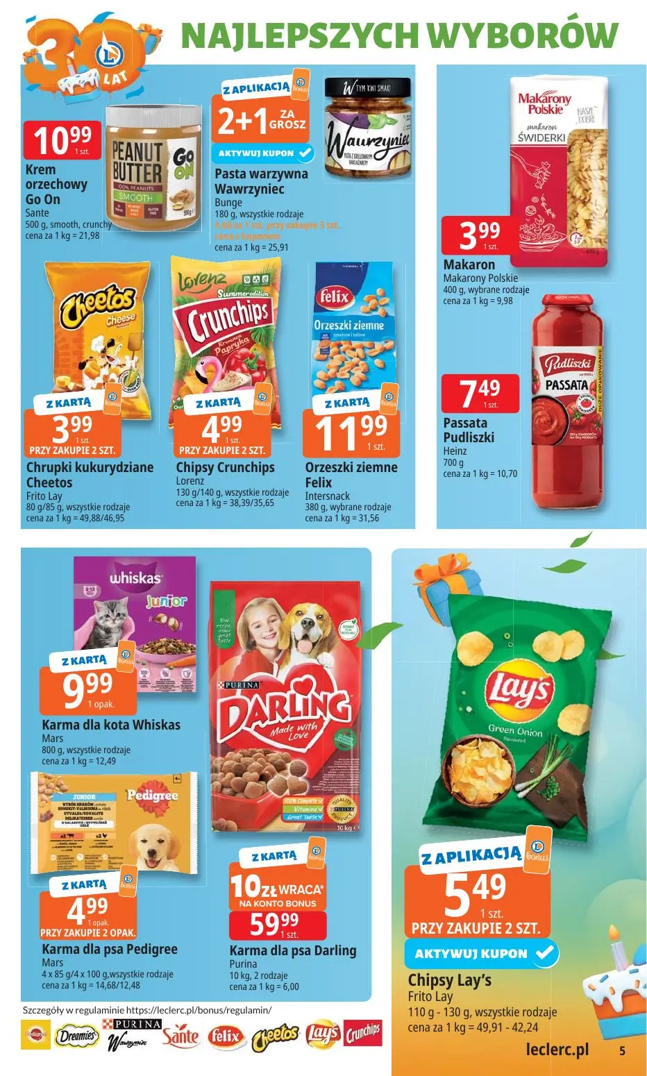 gazetka promocyjna E.Leclerc 30 lat najlepszych wyborów - oferta rozszerzona  - Strona 5