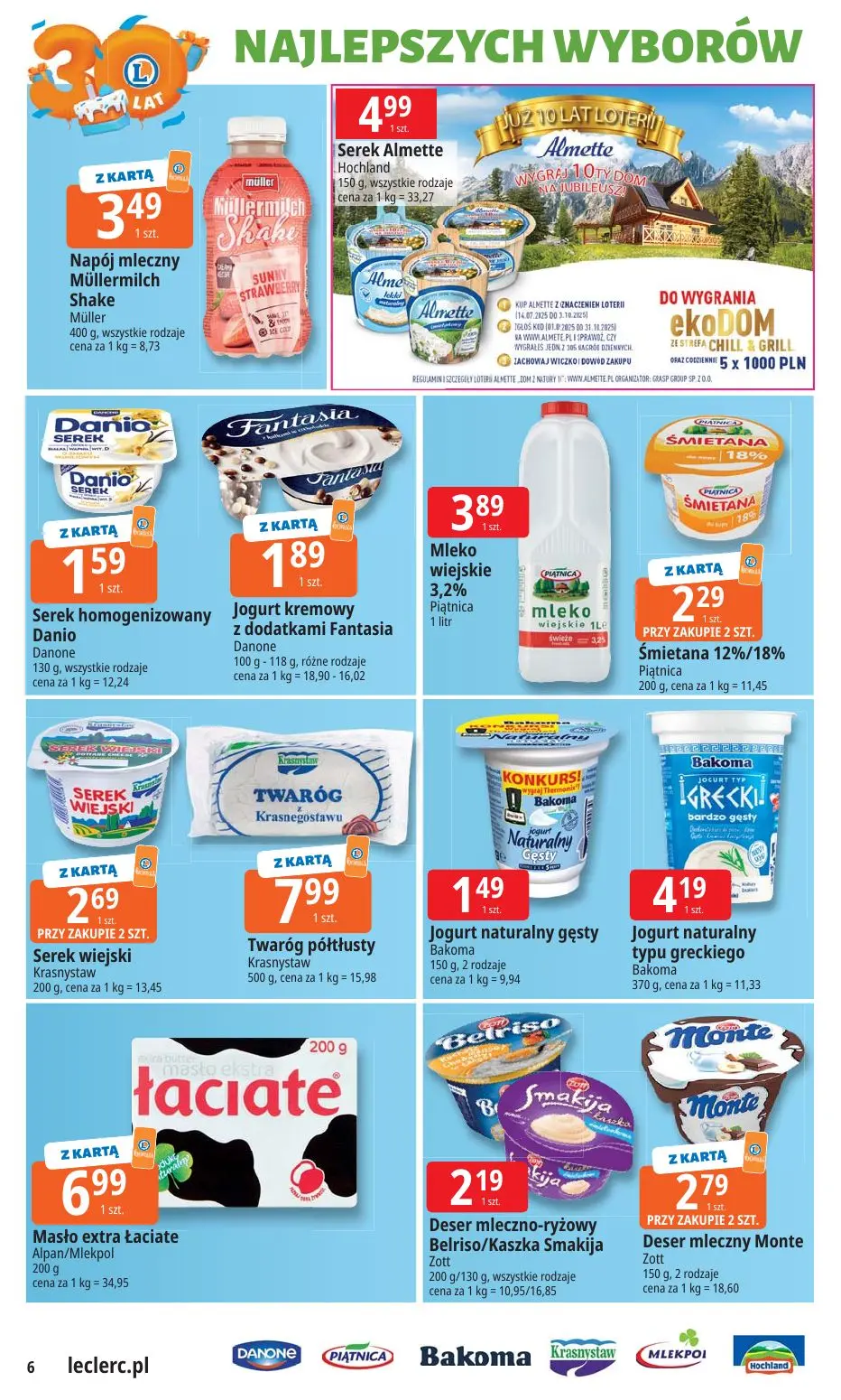 gazetka promocyjna E.Leclerc 30 lat najlepszych wyborów - oferta rozszerzona  - Strona 6