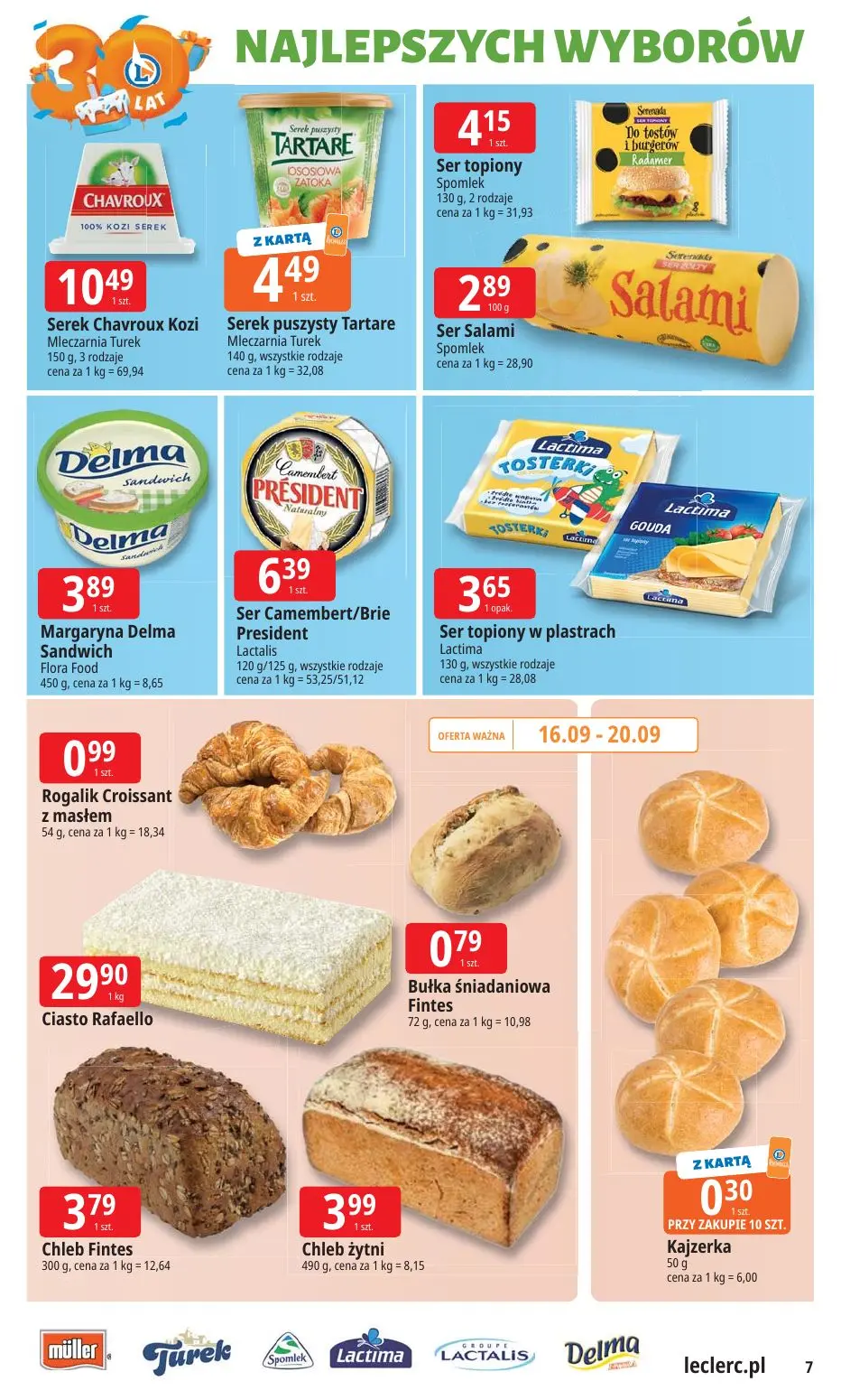 gazetka promocyjna E.Leclerc 30 lat najlepszych wyborów - oferta rozszerzona  - Strona 7
