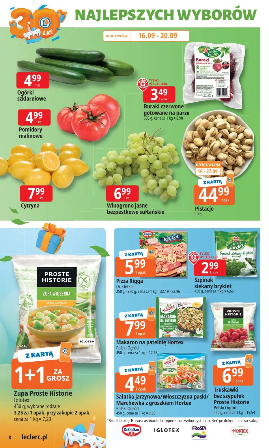 gazetka promocyjna E.Leclerc 30 lat najlepszych wyborów - oferta rozszerzona  - Strona 8