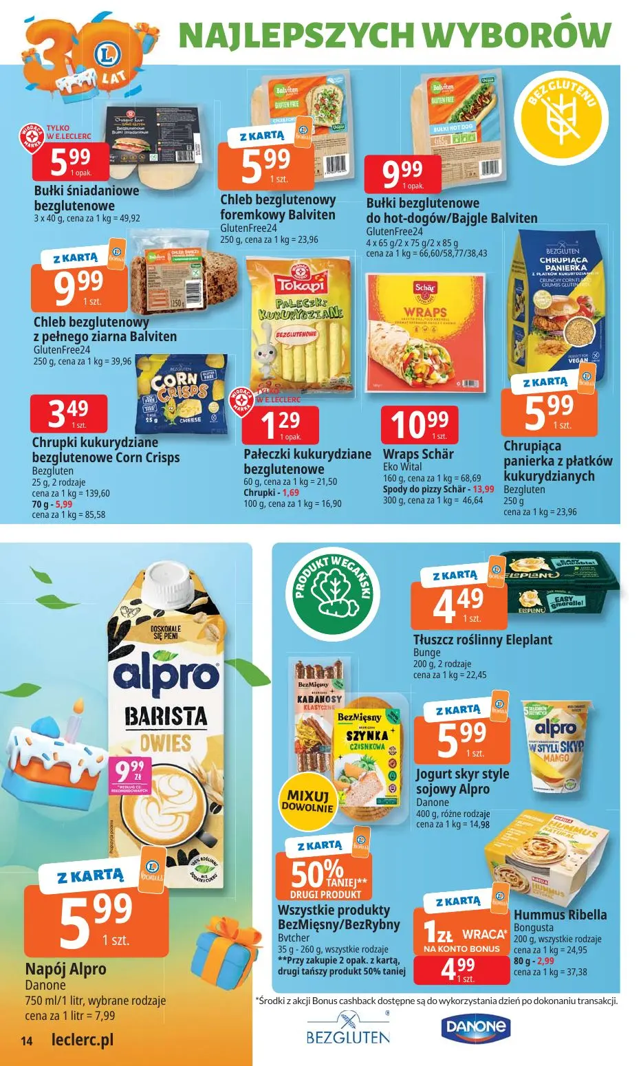 gazetka promocyjna E.Leclerc 30 lat najlepszych wyborów - oferta rozszerzona  - Strona 14