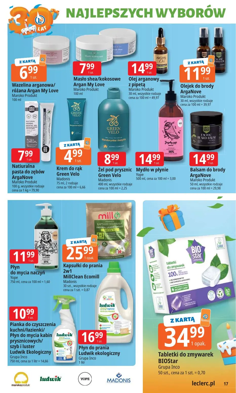 gazetka promocyjna E.Leclerc 30 lat najlepszych wyborów - oferta rozszerzona  - Strona 17