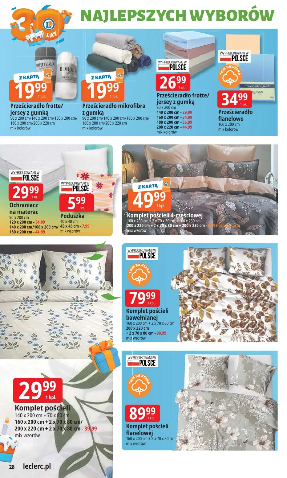 gazetka promocyjna E.Leclerc 30 lat najlepszych wyborów - oferta rozszerzona  - Strona 28