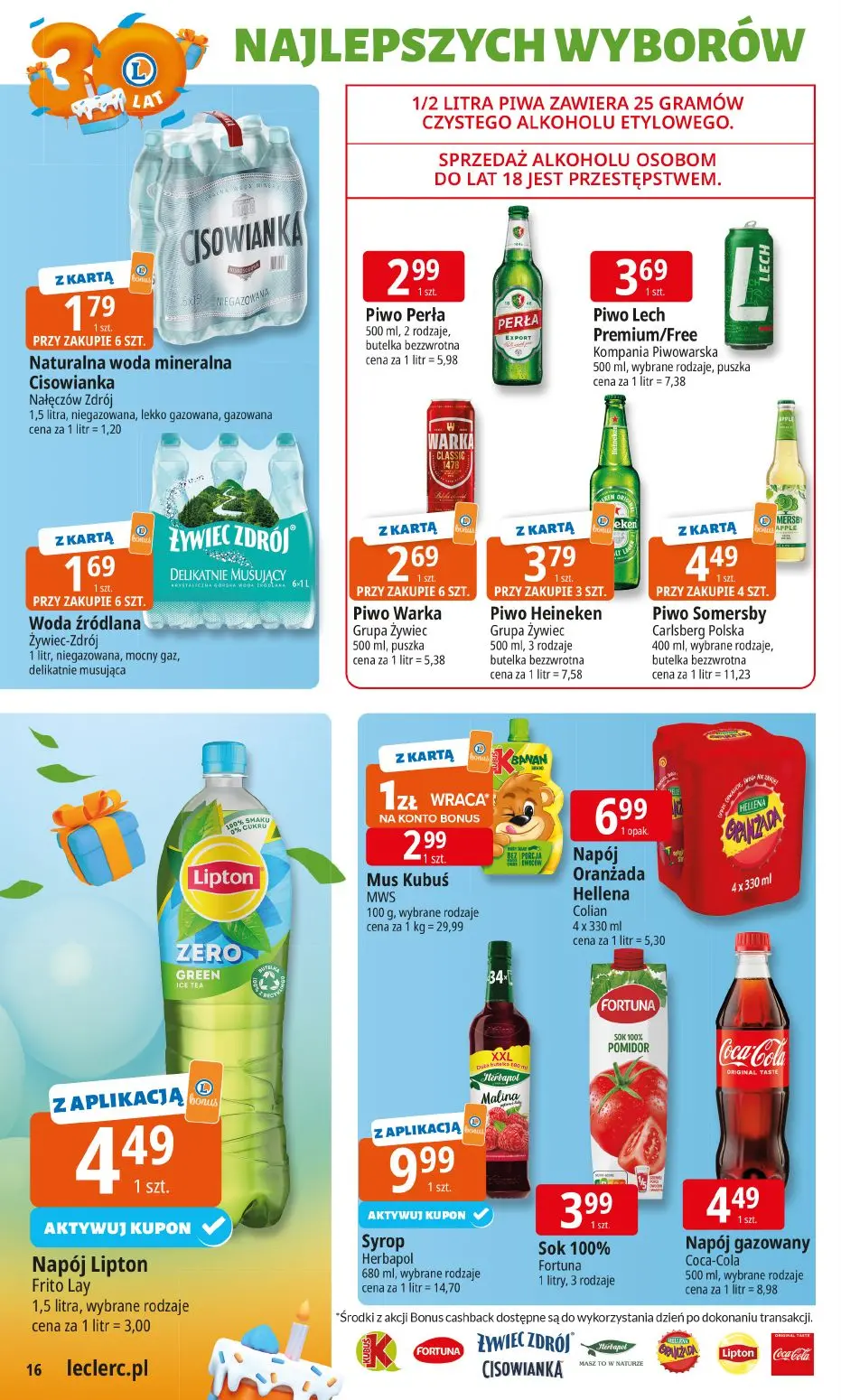 gazetka promocyjna E.Leclerc Najlepsze wybory - Strona 16