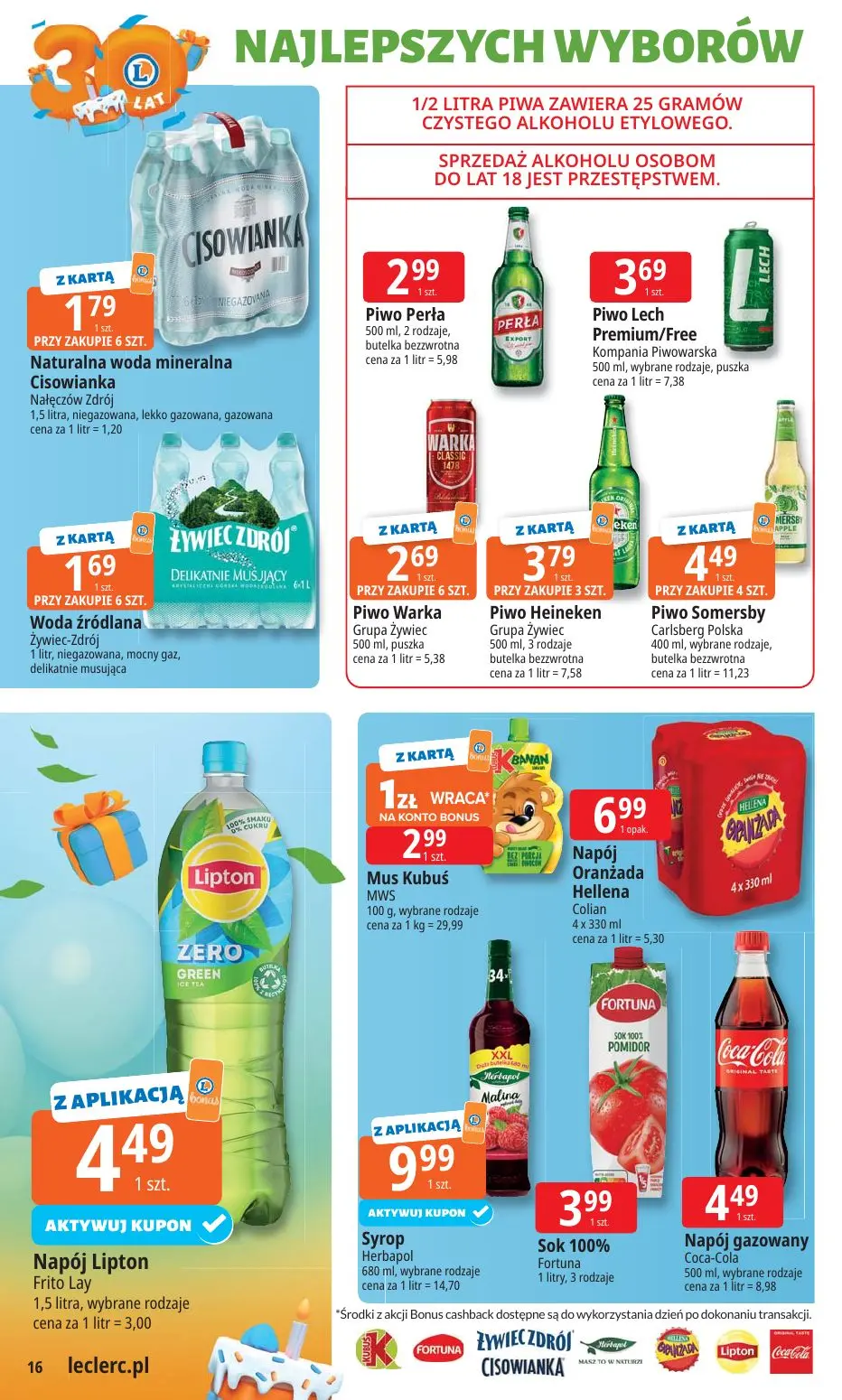 gazetka promocyjna E.Leclerc Najlepsze wybory - Strona 16