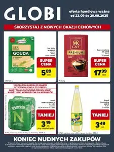 Gazetka promocyjna Globi, ważna od 2025-09-23 do 2025-09-29.
