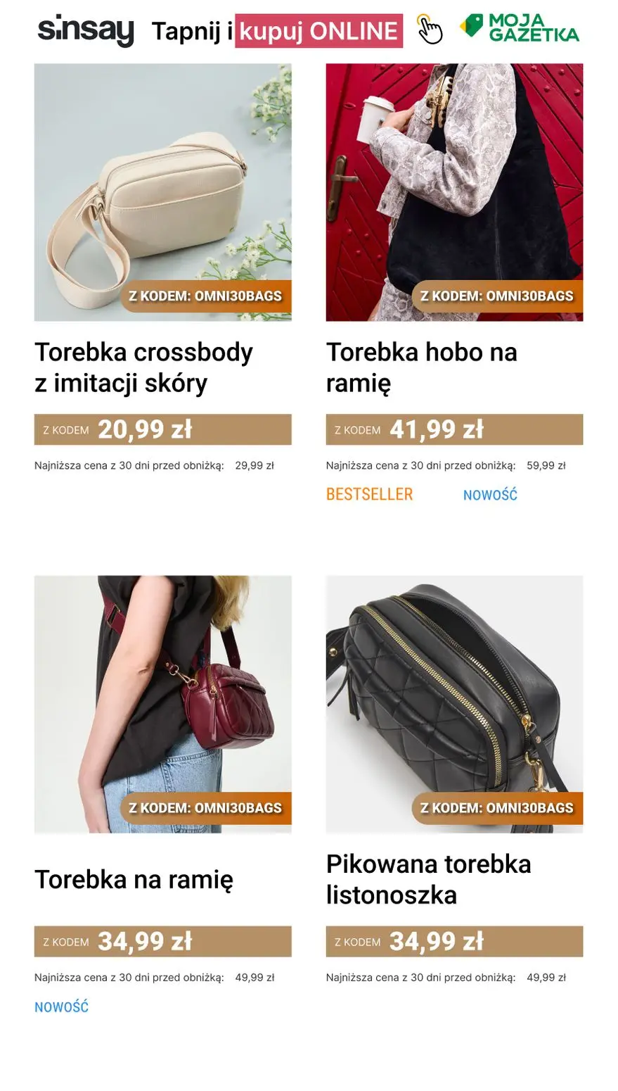 gazetka promocyjna Sinsay 🟤 Torby i plecaki damskie 🛍️👜 - Strona 3