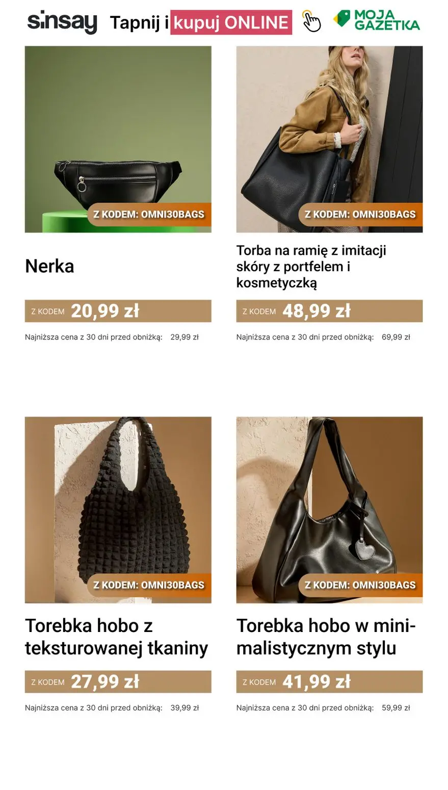 gazetka promocyjna Sinsay 🟤 Torby i plecaki damskie 🛍️👜 - Strona 5