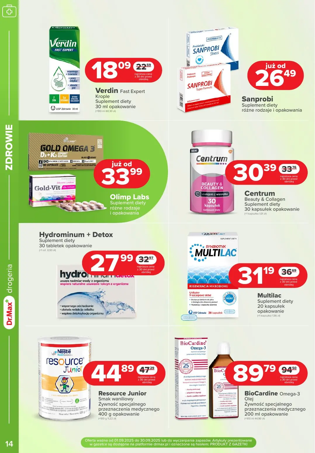 gazetka promocyjna Dr.Max Drogeria MAXymalne PROMOCJE urodzinowe! - Strona 14