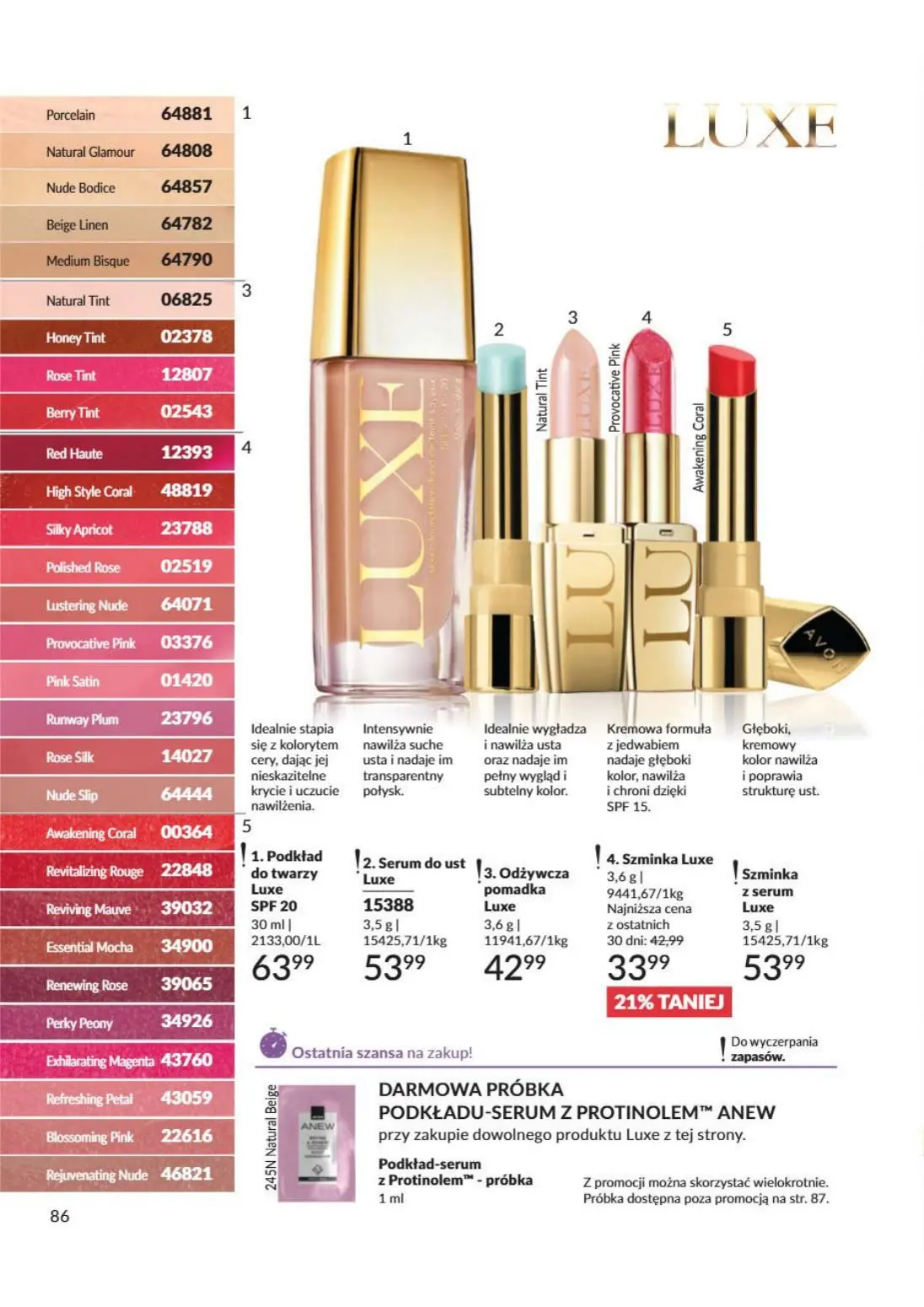 gazetka promocyjna AVON Odważ się to poczuć - Strona 86
