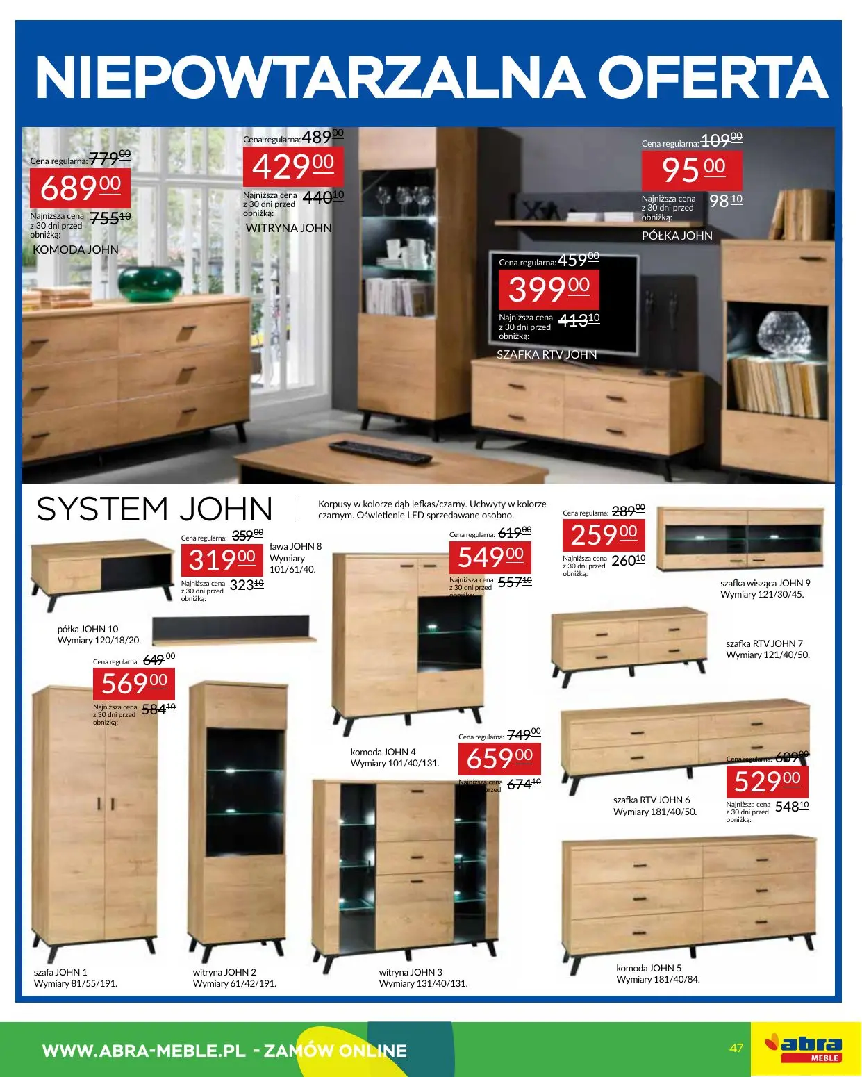 gazetka promocyjna abra meble Hit cenowy - Strona 47