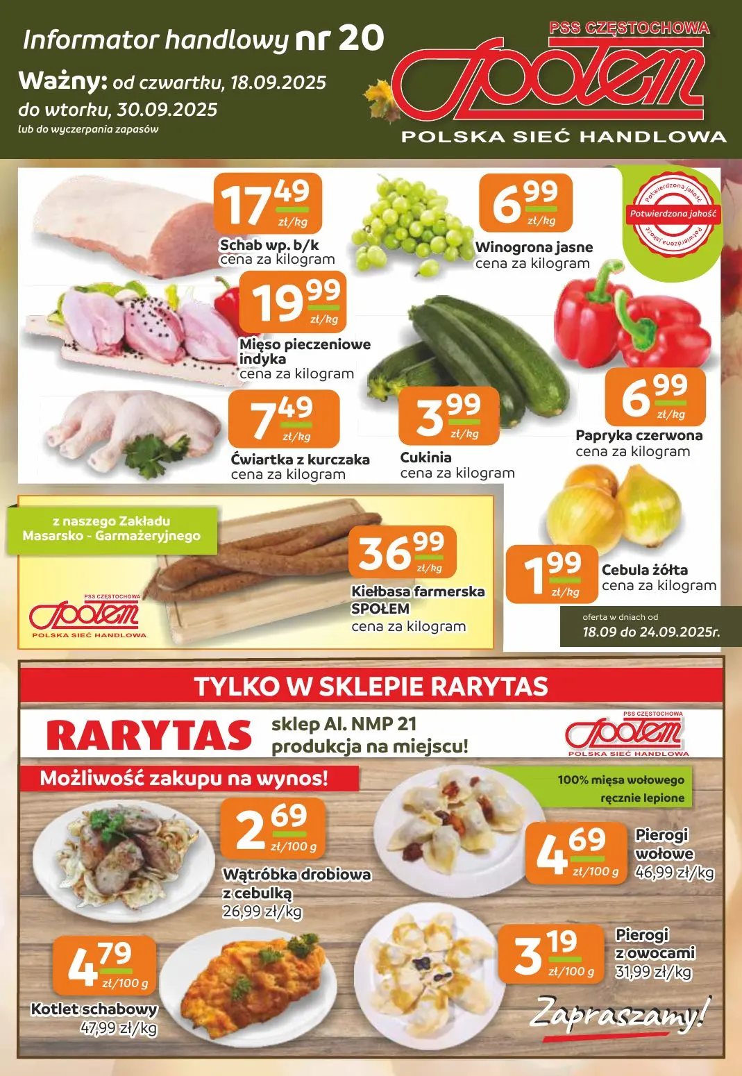 gazetka promocyjna Społem Częstochowa  - Strona 1