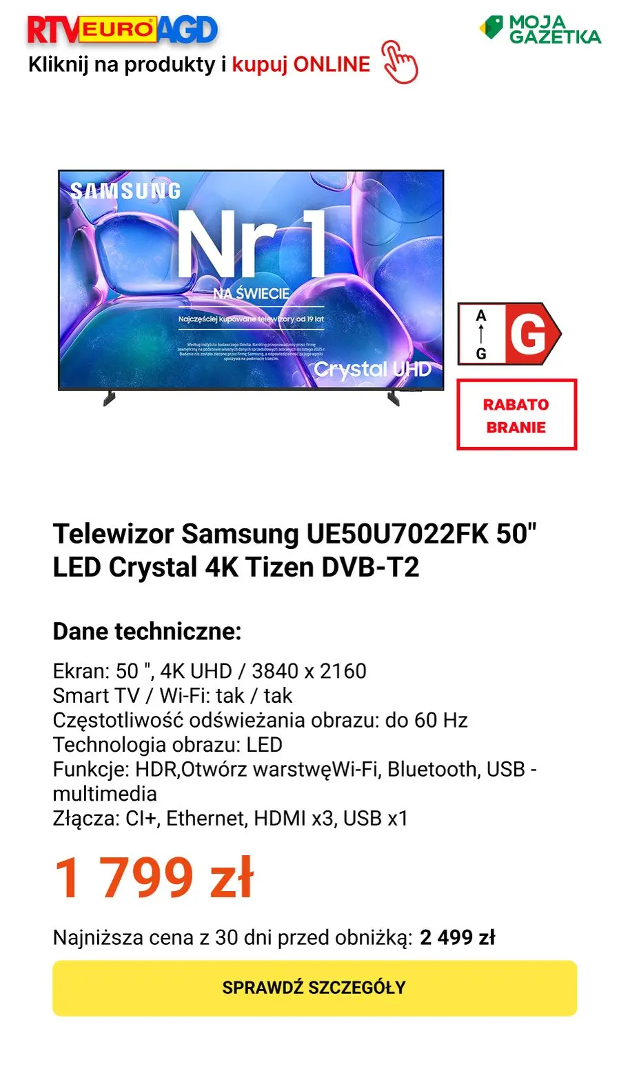 gazetka promocyjna RTV EURO AGD Rabatobranie! %% - Strona 20