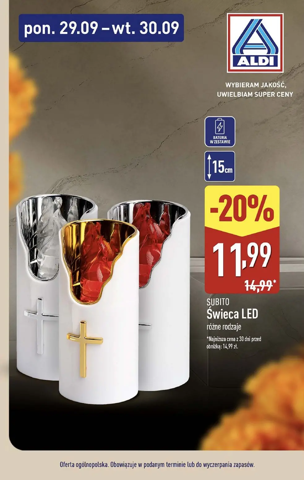 gazetka promocyjna ALDI Świece LED Subito 🕯️ - Strona 3