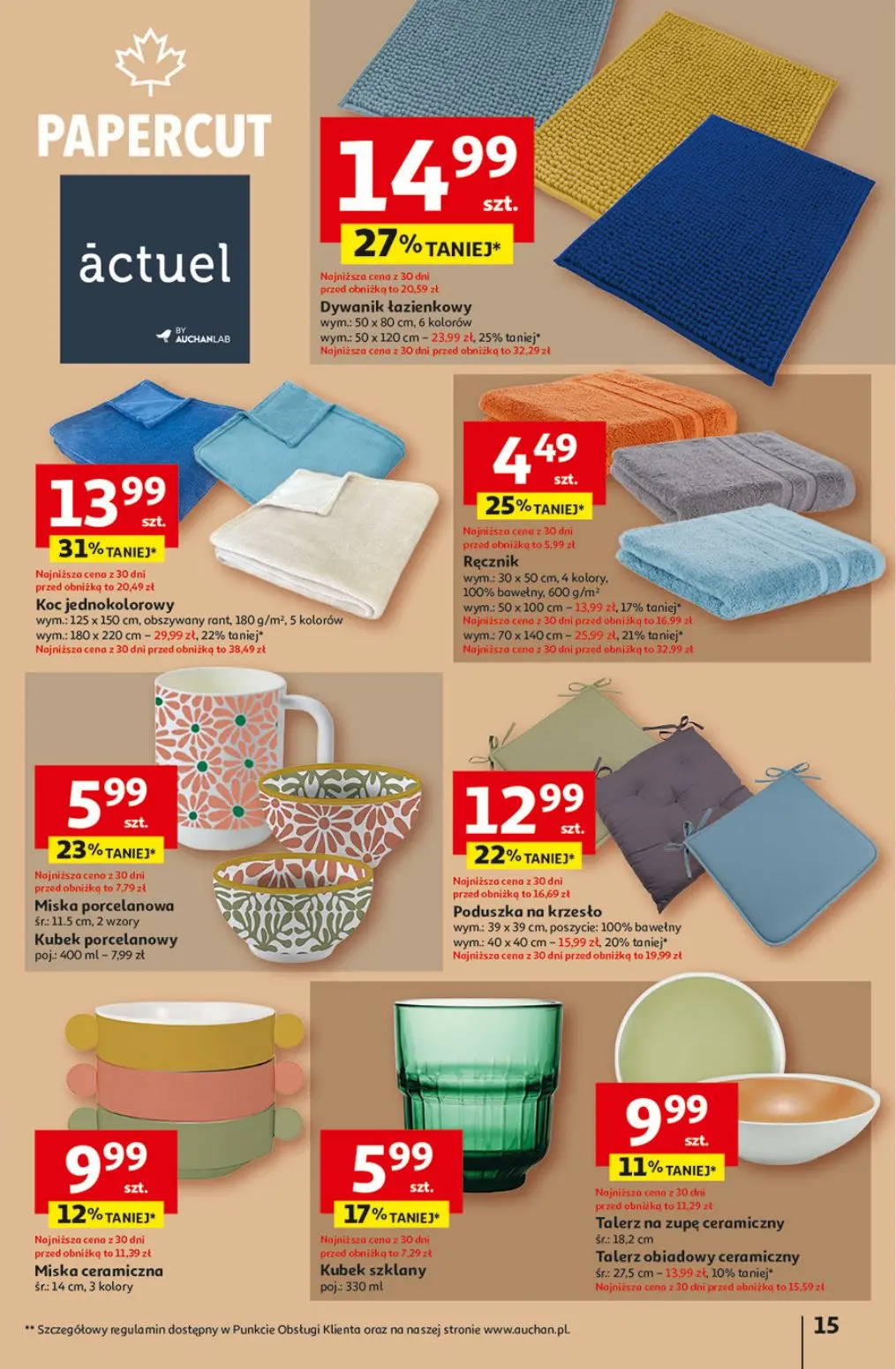 gazetka promocyjna Auchan Pewność niskich cen - Strona 15