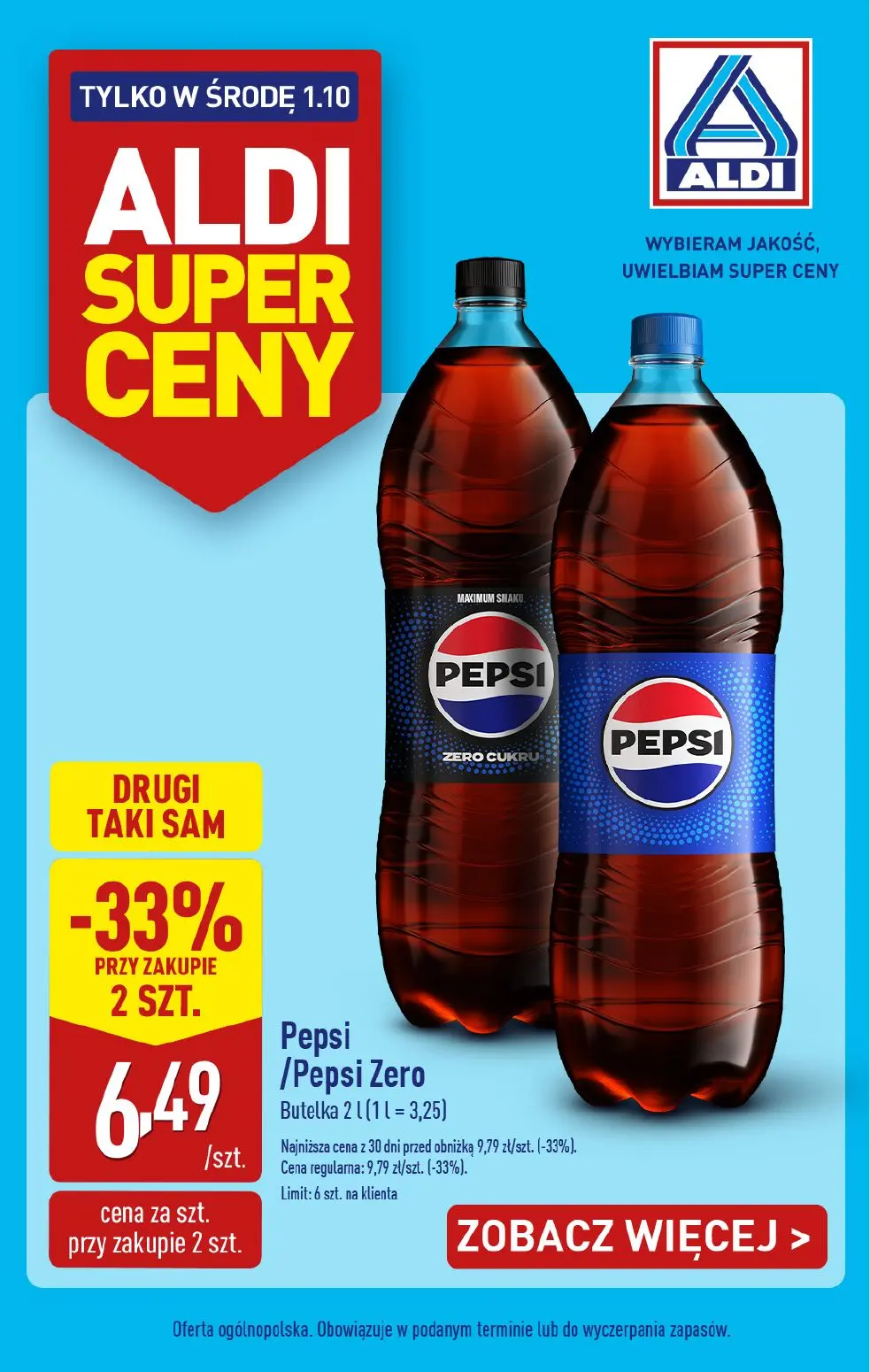 gazetka promocyjna ALDI Tylko w ŚRODĘ - Strona 1