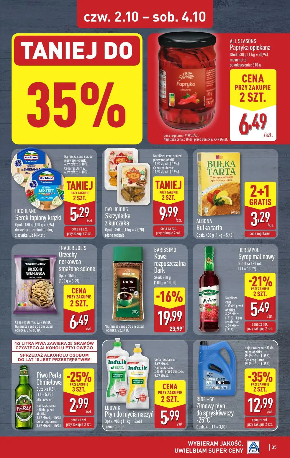 gazetka promocyjna ALDI Raz ALDI, zawsze coś z ALDI - Strona 35