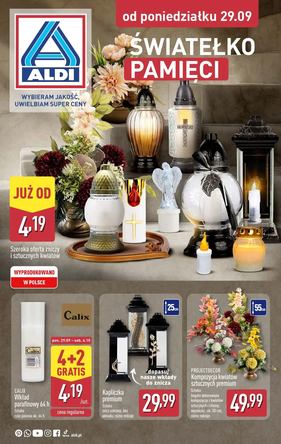 gazetka promocyjna ALDI Znicze 🕯️ - Strona 1