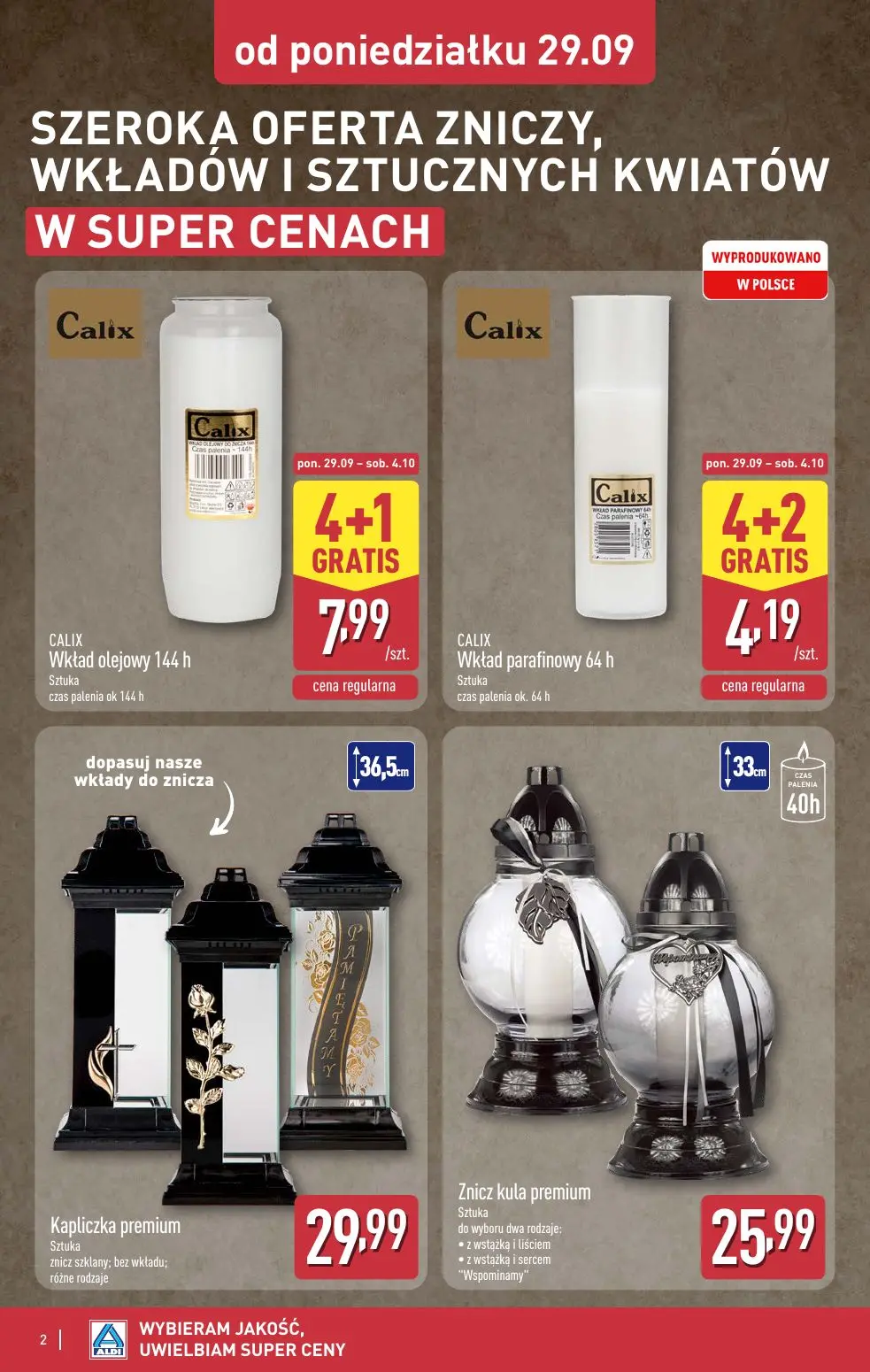 gazetka promocyjna ALDI Znicze 🕯️ - Strona 2