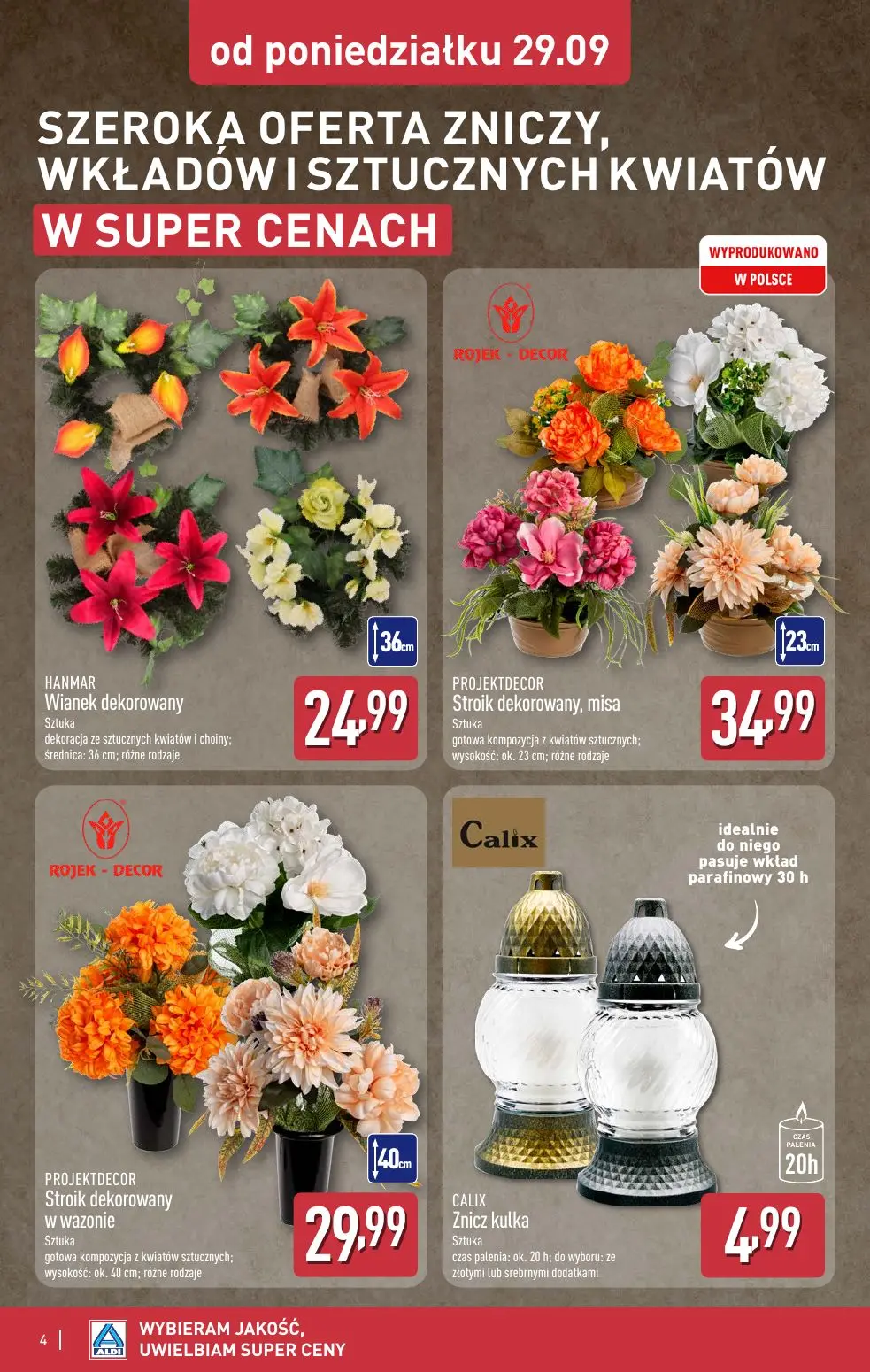 gazetka promocyjna ALDI Znicze 🕯️ - Strona 4