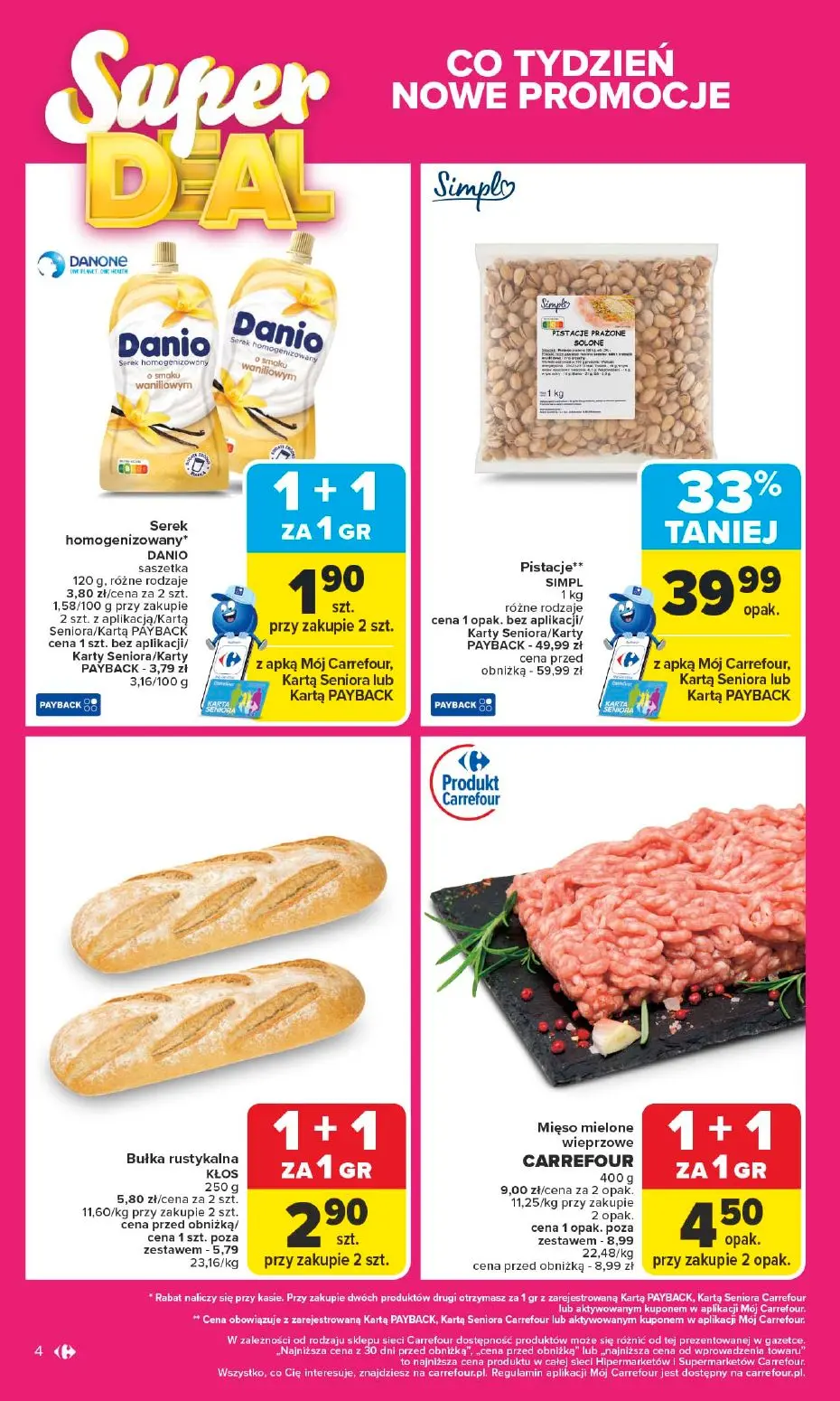 gazetka promocyjna Carrefour 1+1 za grosz - Strona 4