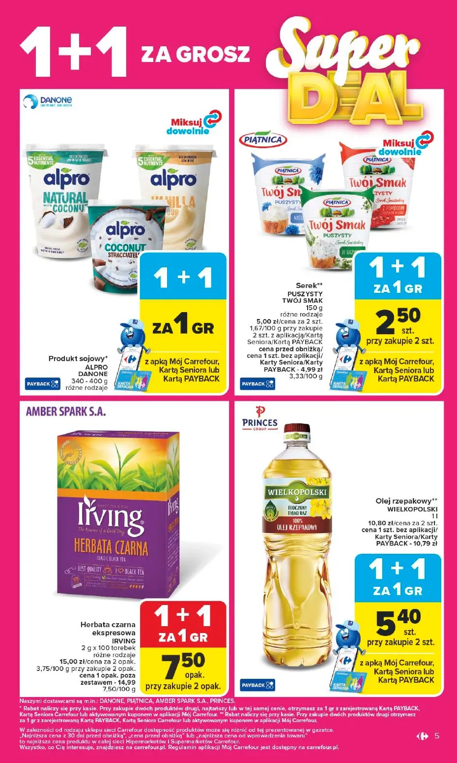 gazetka promocyjna Carrefour 1+1 za grosz - Strona 5