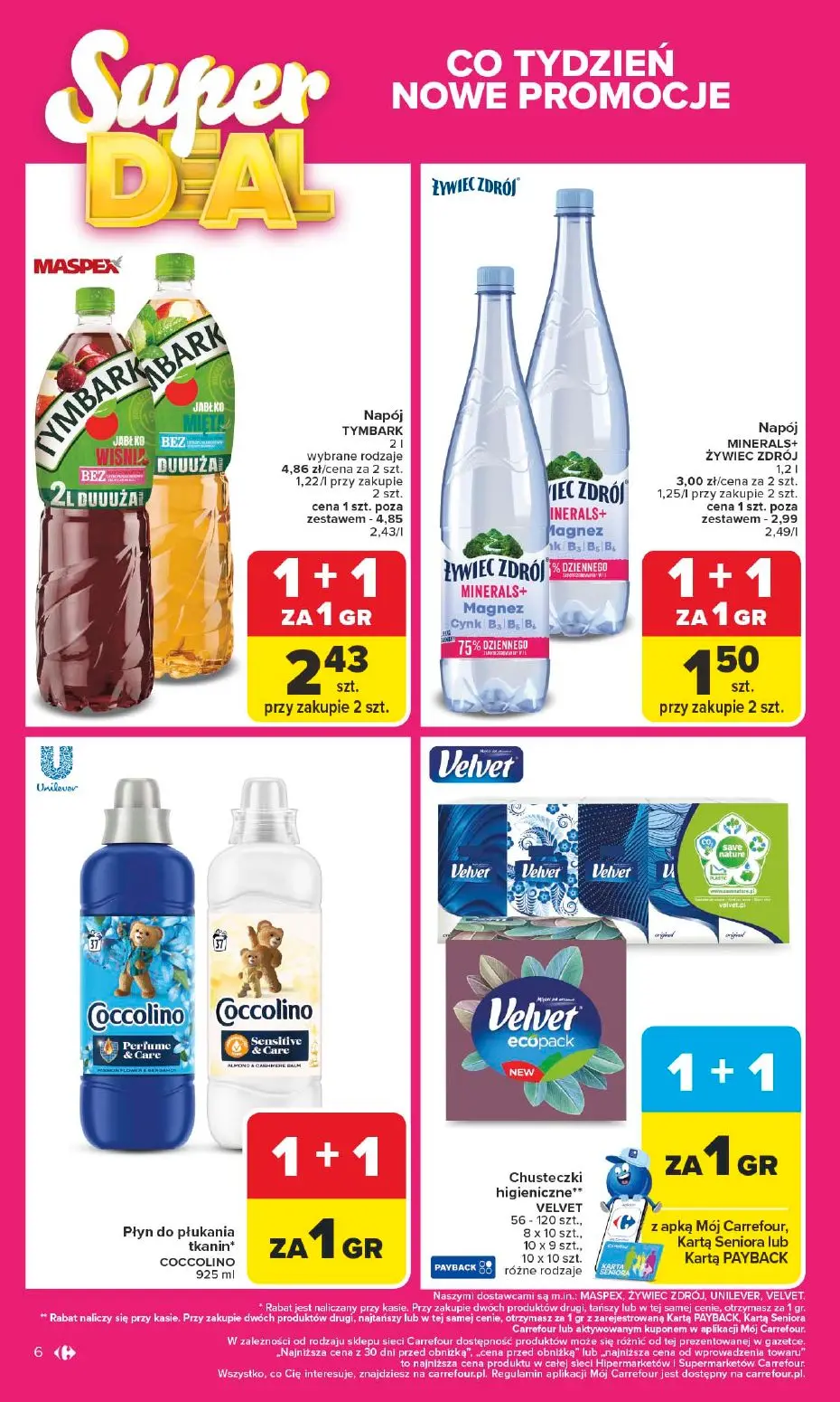 gazetka promocyjna Carrefour 1+1 za grosz - Strona 6