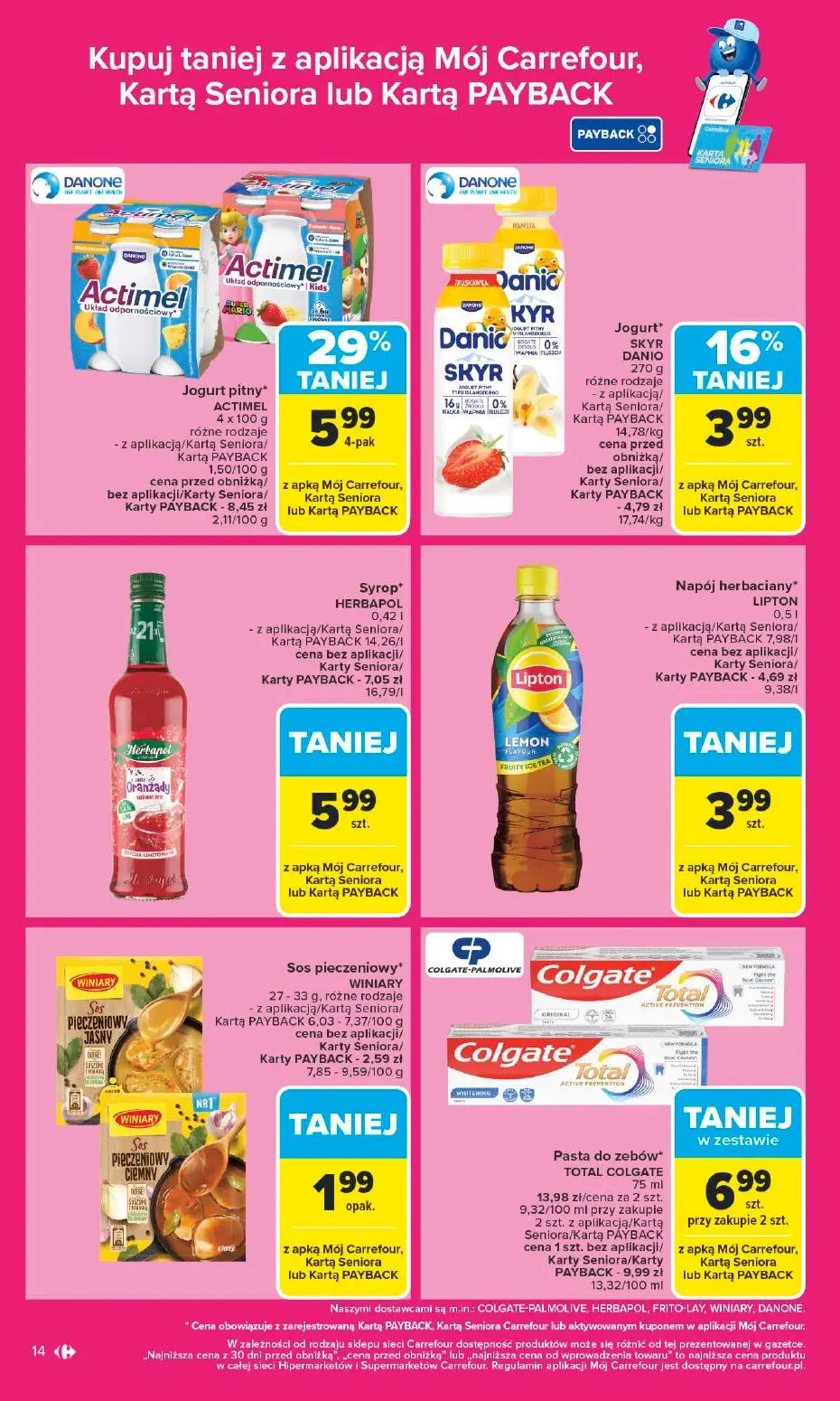 gazetka promocyjna Carrefour 1+1 za grosz - Strona 14