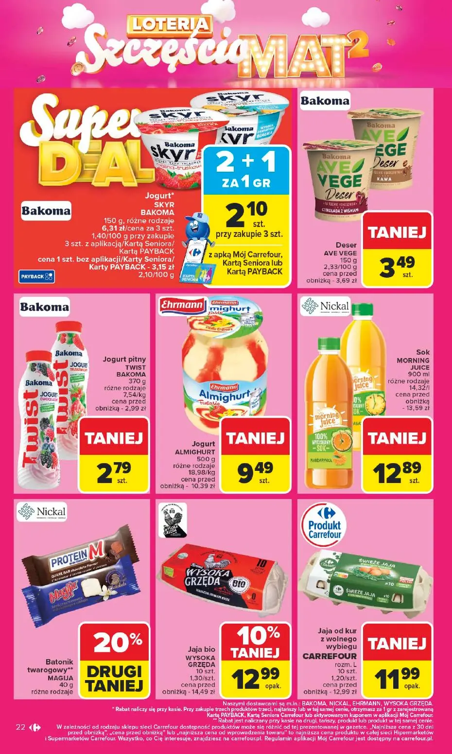 gazetka promocyjna Carrefour 1+1 za grosz - Strona 22
