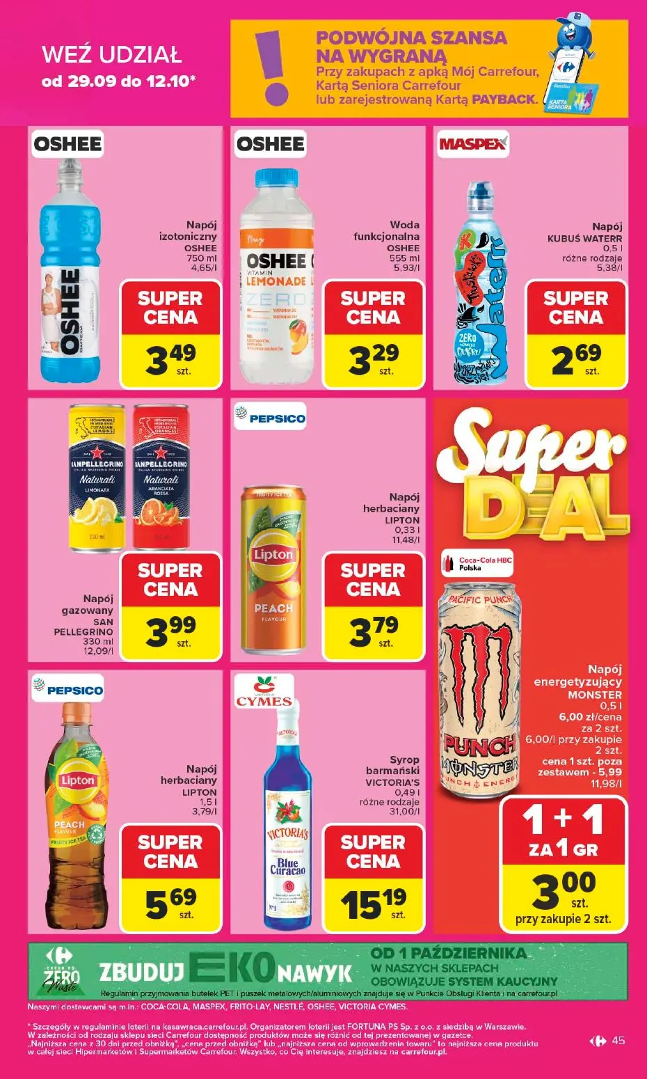 gazetka promocyjna Carrefour 1+1 za grosz - Strona 45