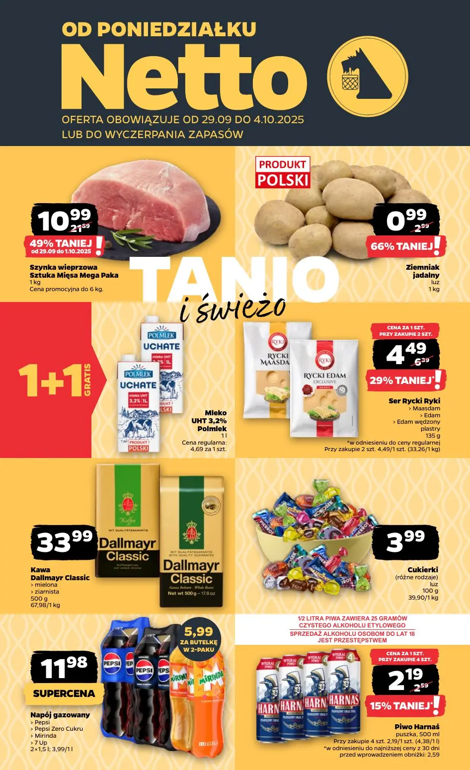 gazetka promocyjna NETTO Tanio i świeżo - Strona 1