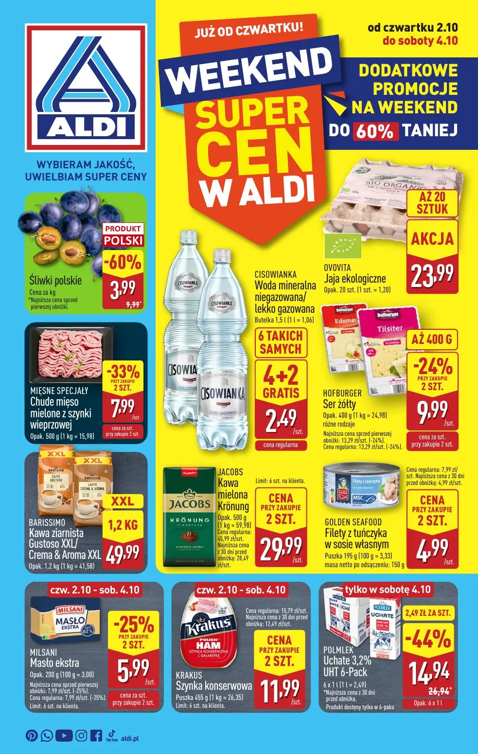 gazetka promocyjna ALDI Weekend super cen już od czwartku - Strona 1