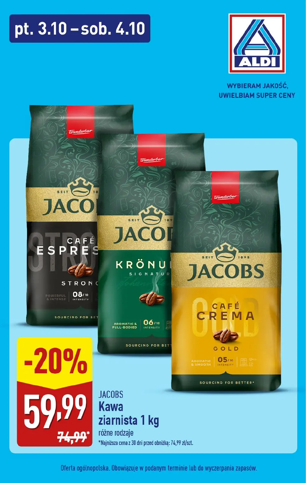 gazetka promocyjna ALDI Kawa ziarnista ☕ - Strona 1