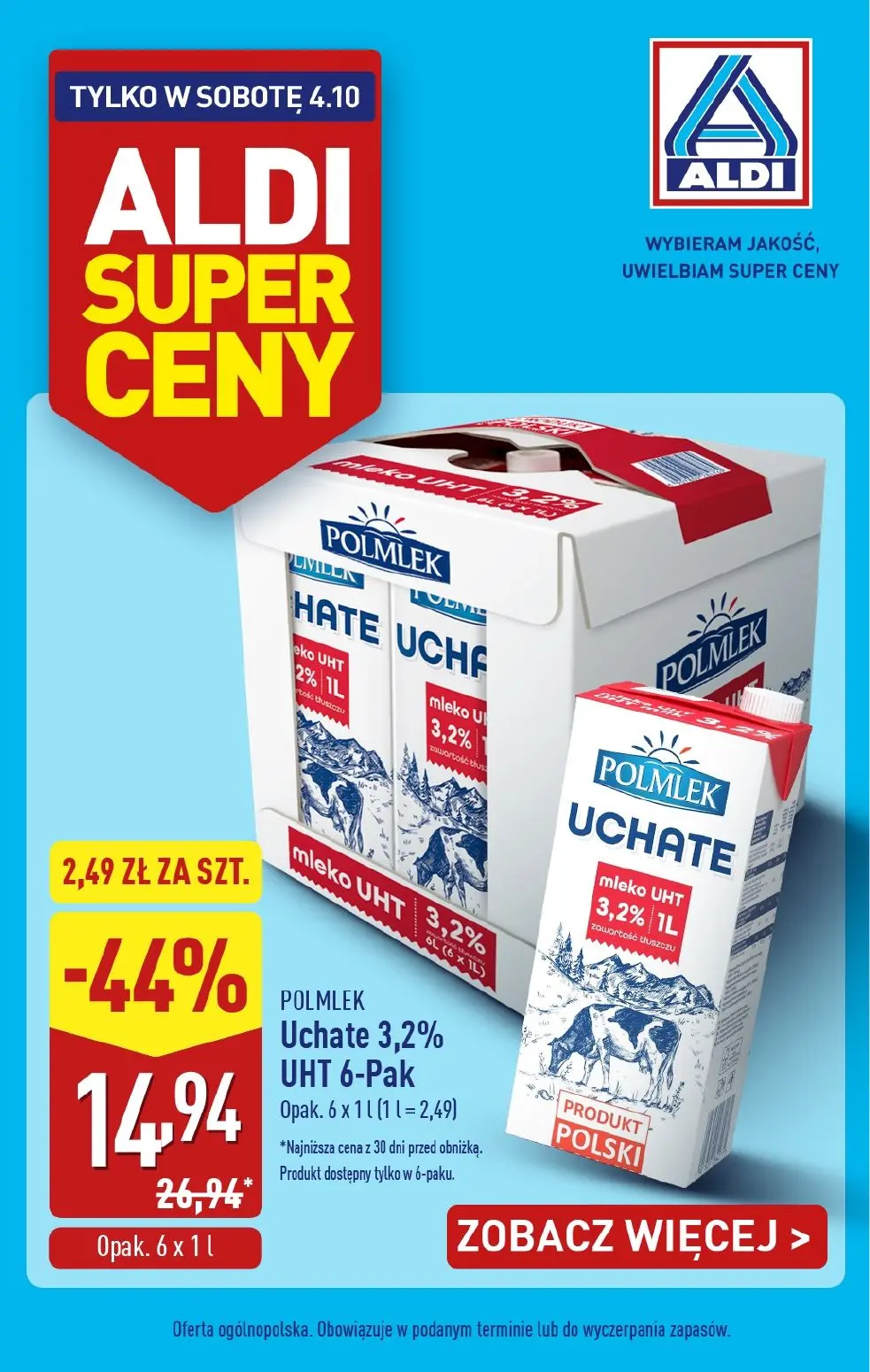 gazetka promocyjna ALDI Tylko w SOBOTĘ - Strona 1