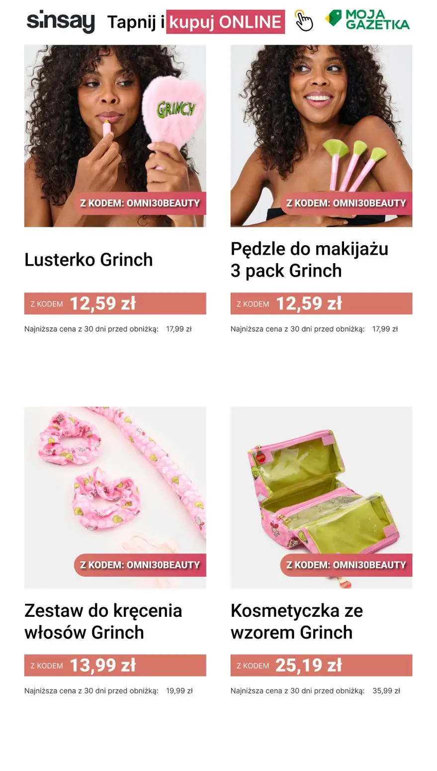 gazetka promocyjna Sinsay 🪞 [-30%] na wybrane produkty URODA - Strona 2