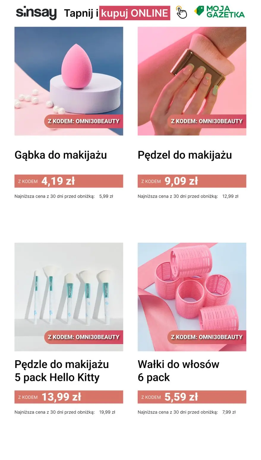 gazetka promocyjna Sinsay 🪞 [-30%] na wybrane produkty URODA - Strona 3