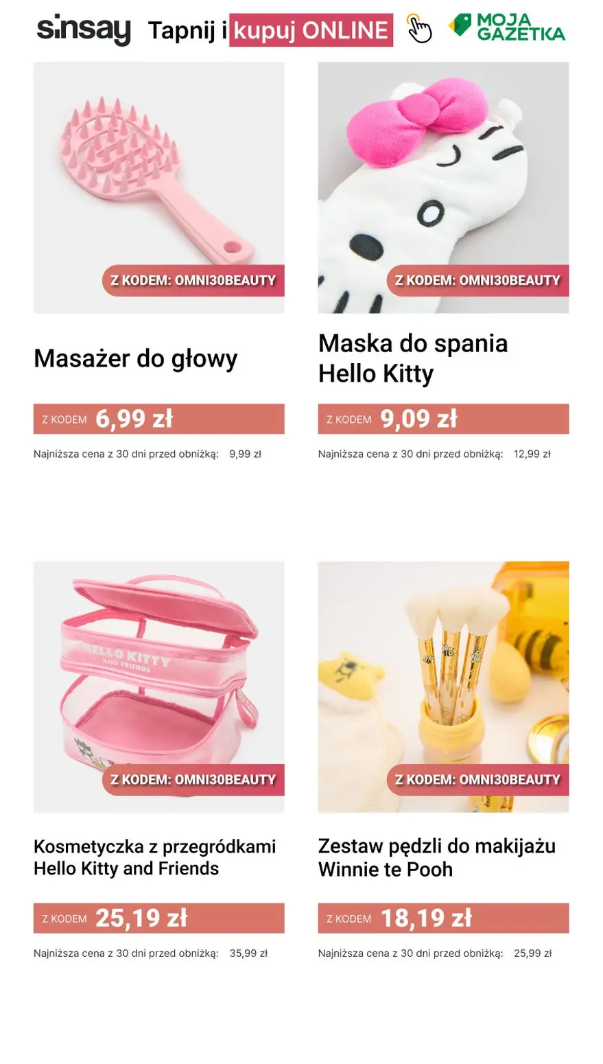 gazetka promocyjna Sinsay 🪞 [-30%] na wybrane produkty URODA - Strona 8