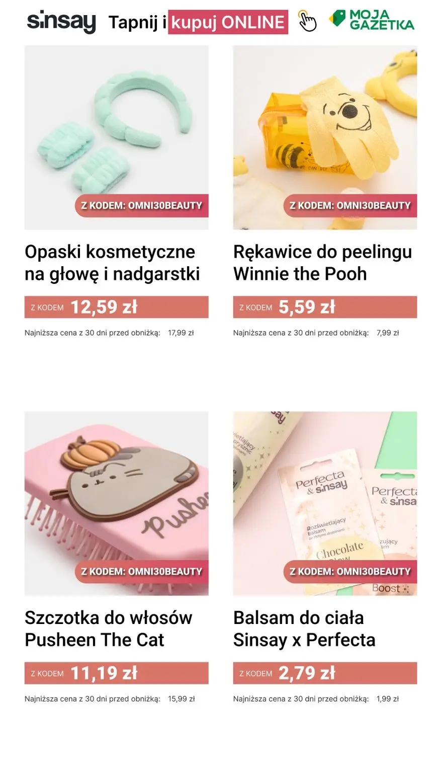gazetka promocyjna Sinsay 🪞 [-30%] na wybrane produkty URODA - Strona 10