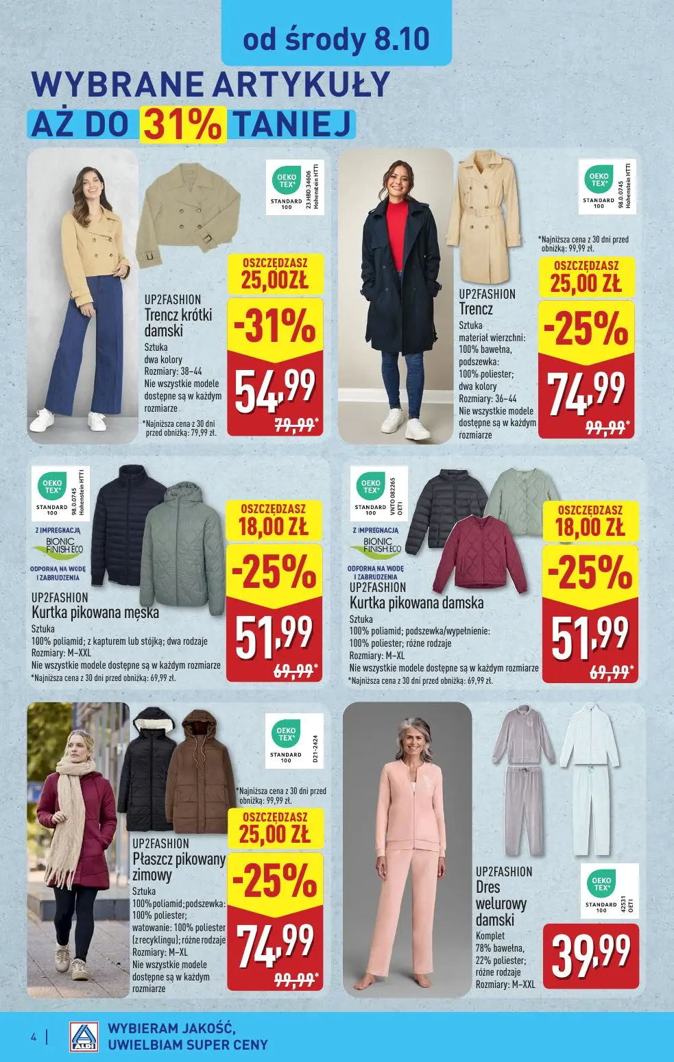gazetka promocyjna ALDI Modnie i wygodnie od 6.10 - Strona 4