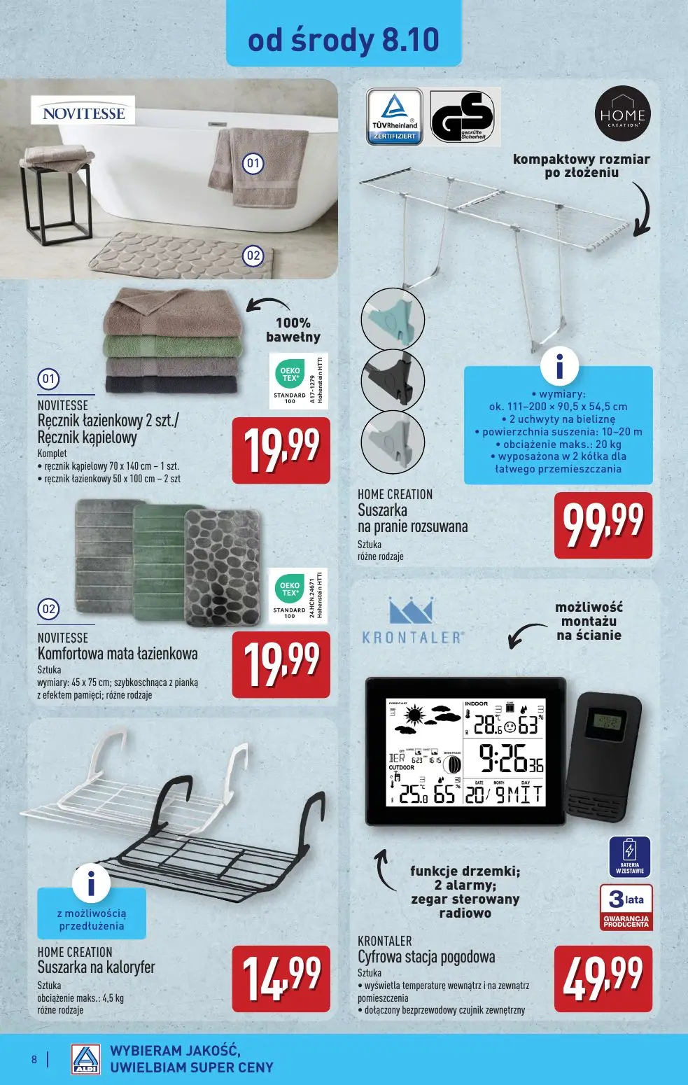 gazetka promocyjna ALDI Modnie i wygodnie od 6.10 - Strona 8