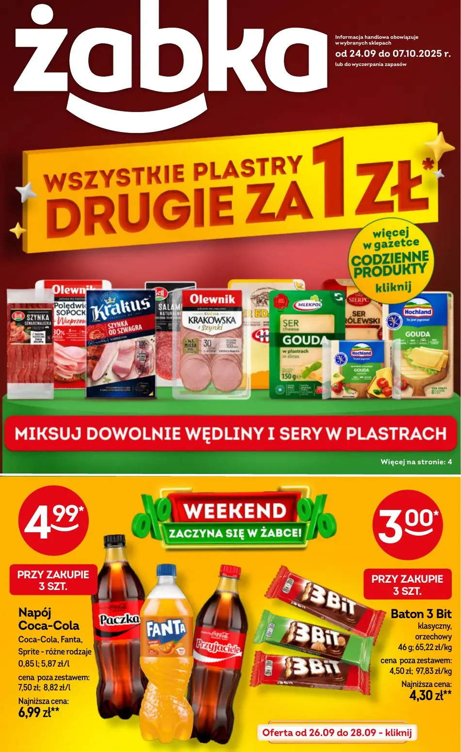 gazetka promocyjna Żabka Weekend zaczyna się w żabce - Strona 1