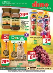 Gazetka promocyjna dino, ważna od 2025-10-01 do 2025-10-07.