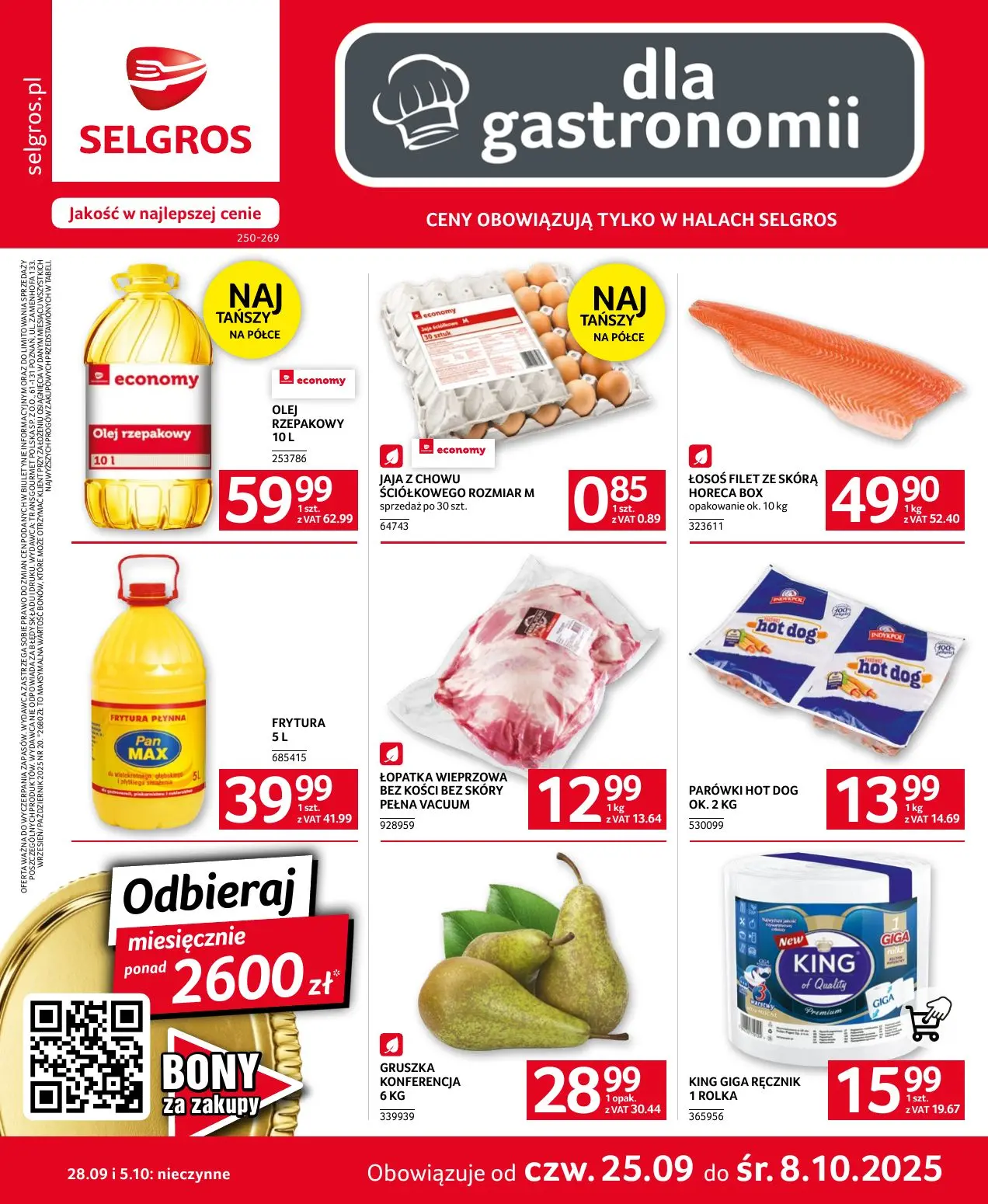 gazetka promocyjna SELGROS Oferta dla gastronomii - Strona 1
