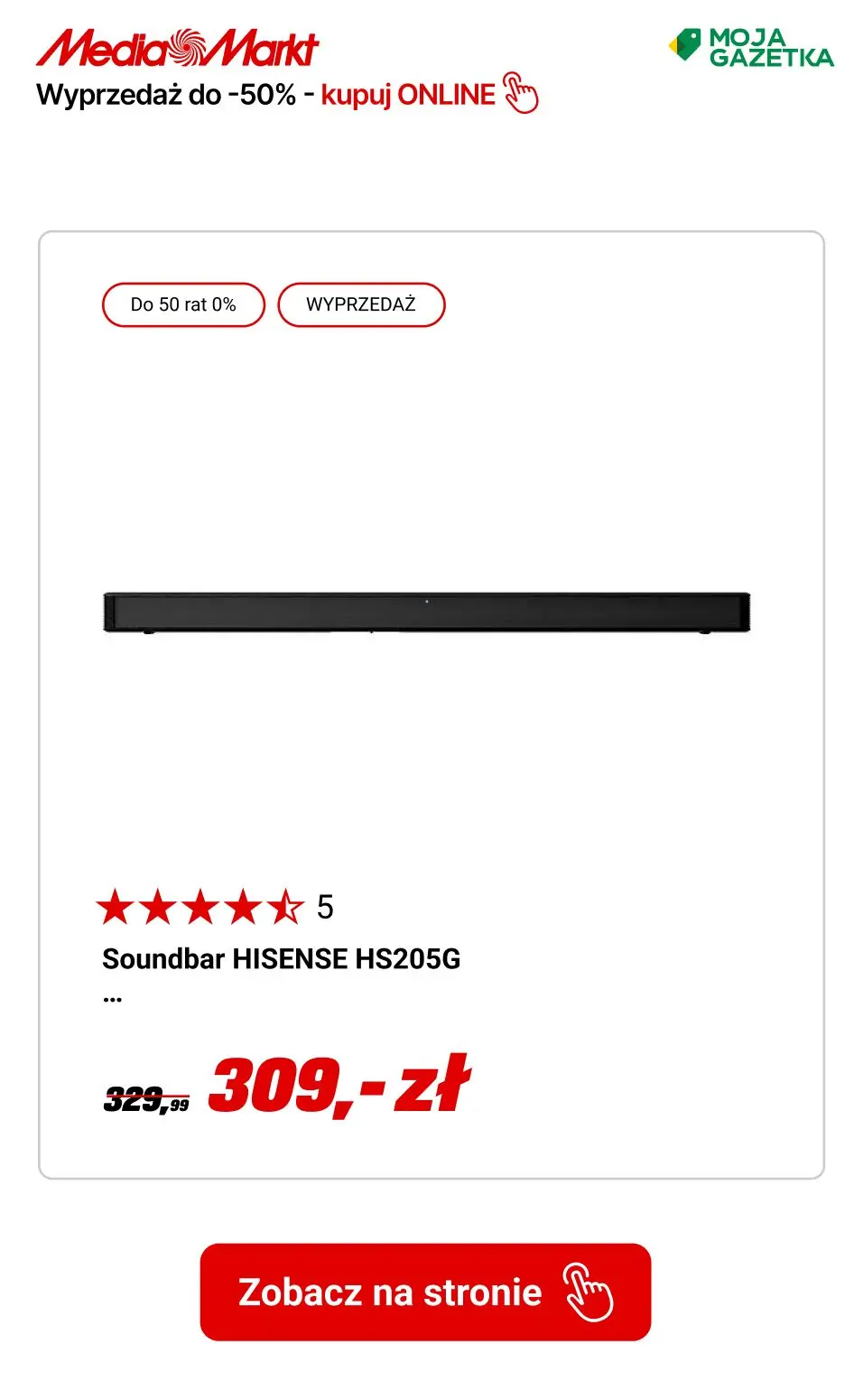 gazetka promocyjna Media Markt Łap najlepsze okazje! WYPRZEDAŻ do -50%! - Strona 7