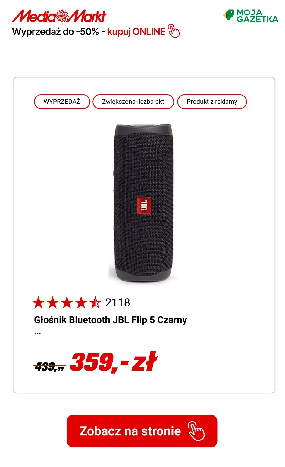 gazetka promocyjna Media Markt Łap najlepsze okazje! WYPRZEDAŻ do -50%! - Strona 14